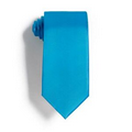 Turquoise Polyester Satin Tie